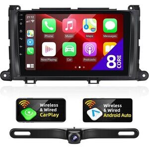 Android Car Stereo for 2011-2014 Toyota Sienna 9" Apple CarPlay Android Auto GPS